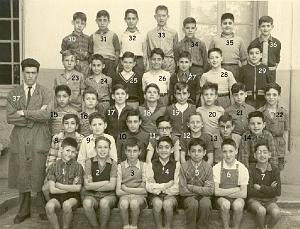 ECOLE PAIXHANS GARCONS 1955 CM2
